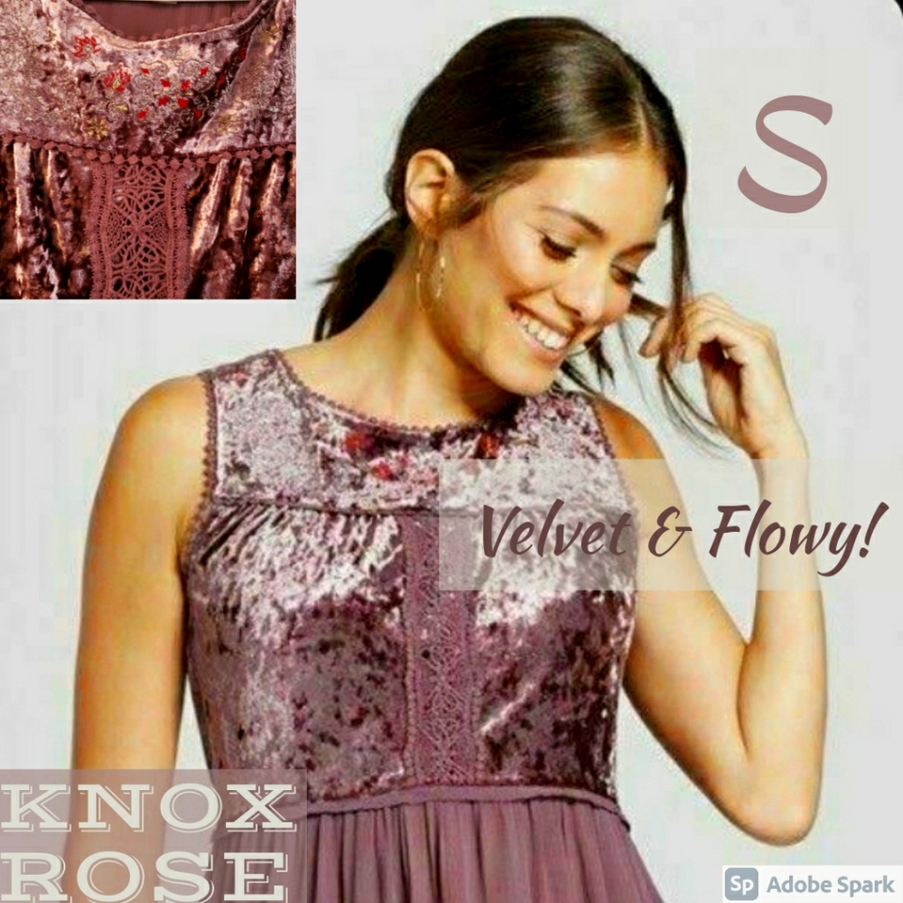 Knox Rose Sleeveless Embroidered Tunic Blouse S
